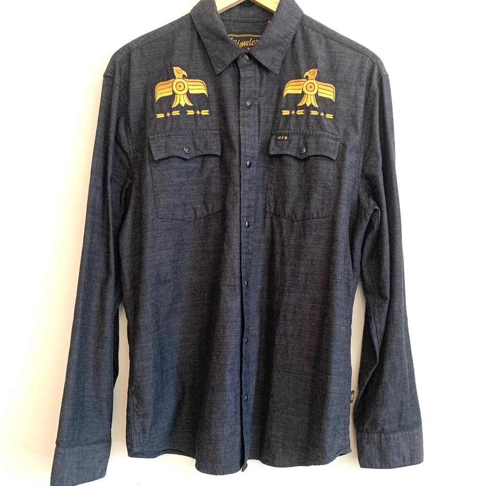 Rare Howler Brothers Men’s Medium ACL 50th Anniversary Novato Snapshirt Pilot - Picture 6 of 11